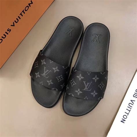 mens lv slides|louis vuitton slippers men's.